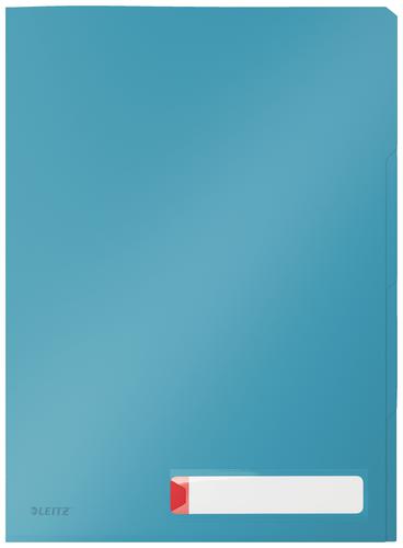 Leitz Cosy Privacy Tab Folder A4, 3 tabs, Calm Blue - Outer carton of 12