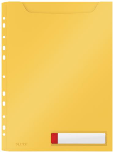 Leitz Cosy Privacy High Capacity Pocket File A4, Warm Yellow - Outer carton of 12