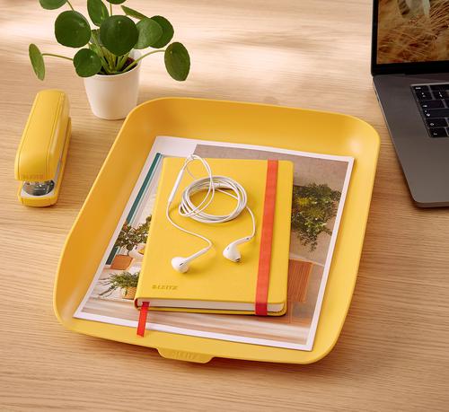 Leitz Cosy Letter Tray A4. Warm Yellow Letter Trays LT1216