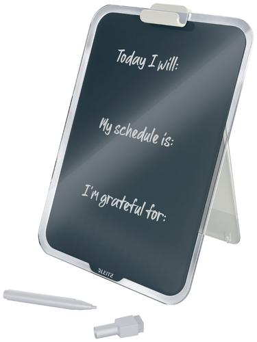Leitz Cosy Glass Desktop Easel Velvet Grey 39470089 56515AC Buy online at Office 5Star or contact us Tel 01594 810081 for assistance