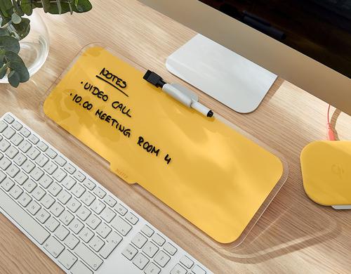 Leitz Cosy Glass Desk Notepad Warm Yellow 52690019