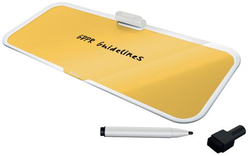 Leitz Cosy Glass Desk Notepad Warm Yellow 52690019 56564AC Buy online at Office 5Star or contact us Tel 01594 810081 for assistance