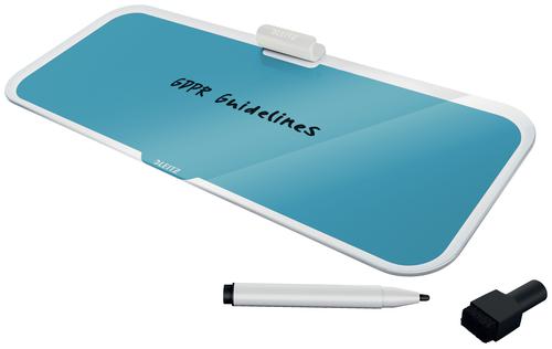 Leitz Cosy Glass Desk Notepad Calm Blue 32653J
