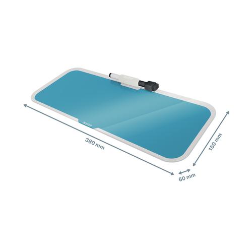Leitz Cosy Glass Desk Notepad Calm Blue Glass Boards DS2369