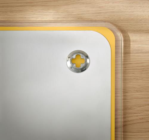 Leitz Cosy Magnetic Glass Whiteboard 80 x 60 cm Warm Yellow 32664J