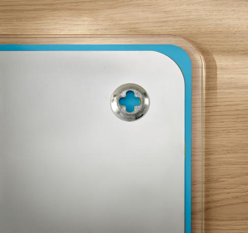 Leitz Cosy Magnetic Glass Whiteboard 80 x 60 cm Calm Blue 32665J