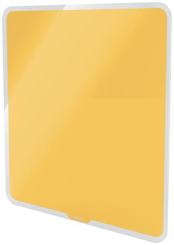 Leitz Cosy Magnetic Glass Whiteboard 45 x 45 cm Warm Yellow 32667J