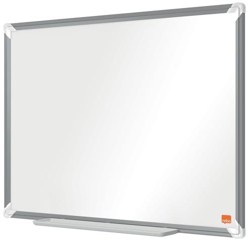 Nobo Premium Plus Magnetic Enamel Whiteboard Aluminium Frame 600x450mm 1915143 ACCO Brands