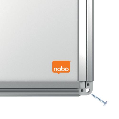Nobo Premium Plus Magnetic Enamel Whiteboard Aluminium Frame 600x450mm 1915143 Drywipe Boards 54569AC