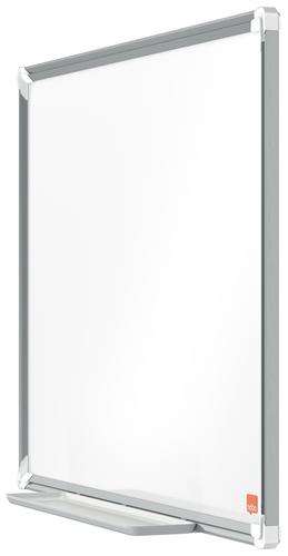 Nobo Premium Plus Magnetic Steel Whiteboard Aluminium Frame 600x450mm 1915154 ACCO Brands