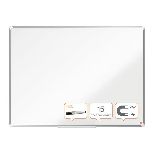 Nobo Premium Plus Steel  Whiteboard 1200x900 Drywipe Boards DW2044