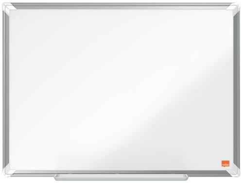 Nobo Premium Plus Non Magnetic Melamine Whiteboard Aluminium Frame 600x450mm 1915166 ACCO Brands