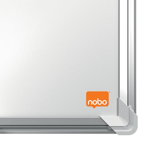 Nobo Premium Plus Non Magnetic Melamine Whiteboard Aluminium Frame 600x450mm 1915166  54716AC