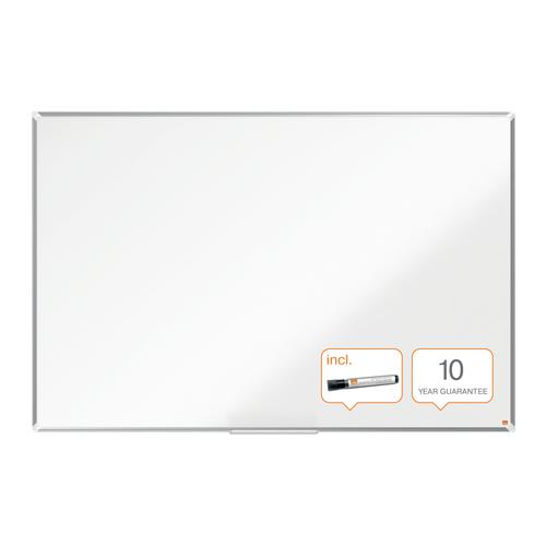 Nobo Premium Plus Non Magnetic Melamine Whiteboard Aluminium Frame 1800x1200mm 1915171