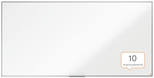 Nobo Essence Non Magnetic Melamine Whiteboard Aluminium Frame 2400x1200mm 1915223 ACCO Brands