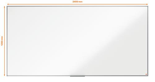Nobo Essence Melamine Whiteboard 2400 x 1200mm 1915223 NB60895 Buy online at Office 5Star or contact us Tel 01594 810081 for assistance