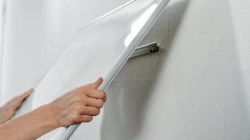 Nobo Impression Pro Widescreen Magnetic Enamel Whiteboard Aluminium Frame 710x400mm 1915248