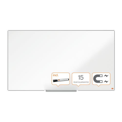 Nobo Impression Pro Widescreen Magnetic Nano Clean Whiteboard Aluminium Frame 1220x690mm 1915255