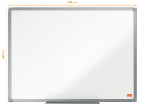 Nobo Essence Non Magnetic Melamine Whiteboard Aluminium Frame 600x450mm 1915269