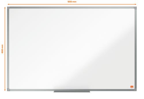 Nobo Essence Non Magnetic Melamine Whiteboard Aluminium Frame 900x600mm 1915270