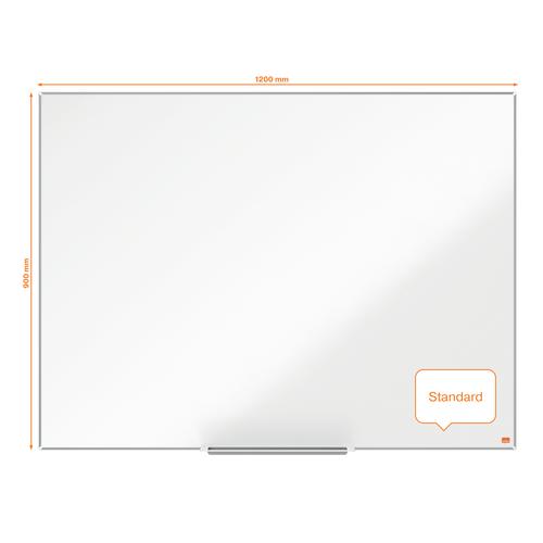 Nobo Impression Pro Magnetic Nano Clean Whiteboard Aluminium Frame 1200x900mm 1915403  54534AC