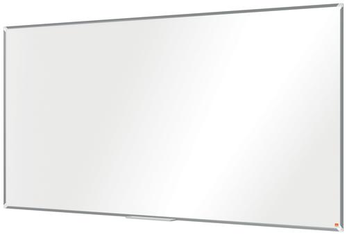 Nobo Premium Plus Non Magnetic Melamine Whiteboard Aluminium Frame 2400x1200mm 1915454 Drywipe Boards 54758AC