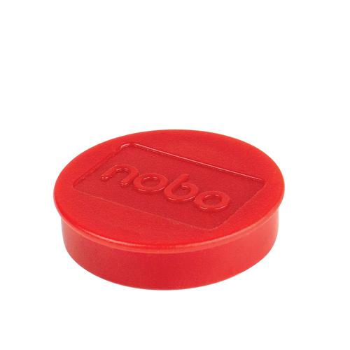 Nobo Magnetic Whiteboard Magnets 10 pack 38mm Coloured Magnets Red
