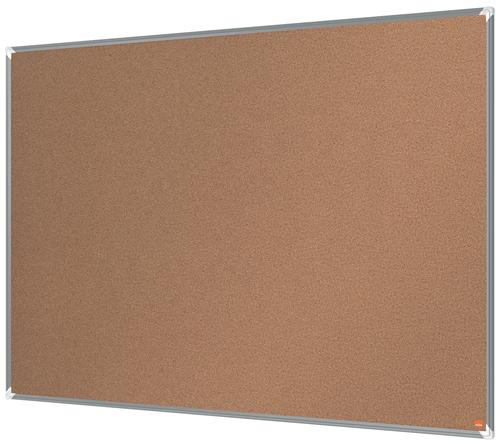 Cork notice board with a modern stylish aluminum trim and fixed with a through corner wall mounting. Excellent cork notice board surface to pin and display your notices. Size: 1500x1000mm.