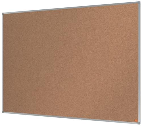 22154AC | Cork notice board with an anodised aluminum trim and fixed by a through corner wall mounting. Excellent Cork notice board surface to pin and display your notices. Size: 1500x1000mm.
