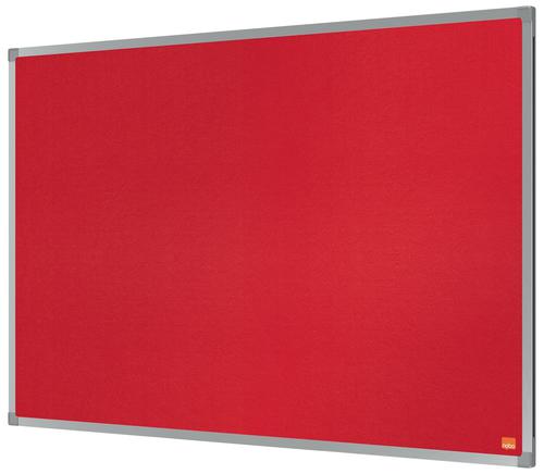 22168AC | Felt notice board with an anodised aluminum trim and fixed by a through corner wall mounting. Excellent felt notice board surface to pin and display your notices. Size: 900x600mm.
