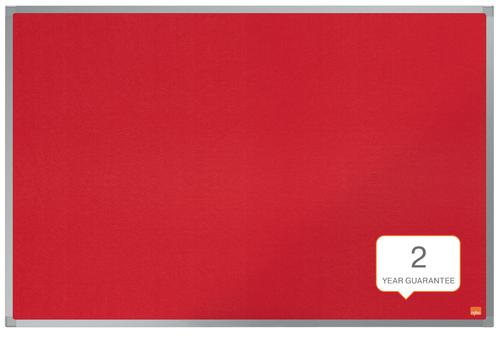 22168AC - Nobo Essence Felt Notice Board Red 900x600mm - 1904066