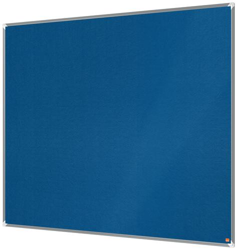 NB60863 Nobo Premium Plus Felt Notice Board 1500 x 1200mm Blue 1915191