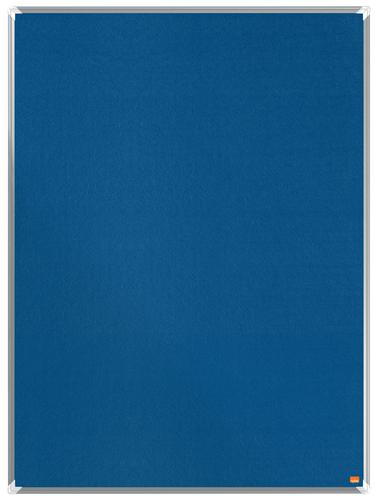 Nobo Premium Plus Blue Felt Noticeboard Aluminium Frame 1800x1200mm 1915192 ACCO Brands