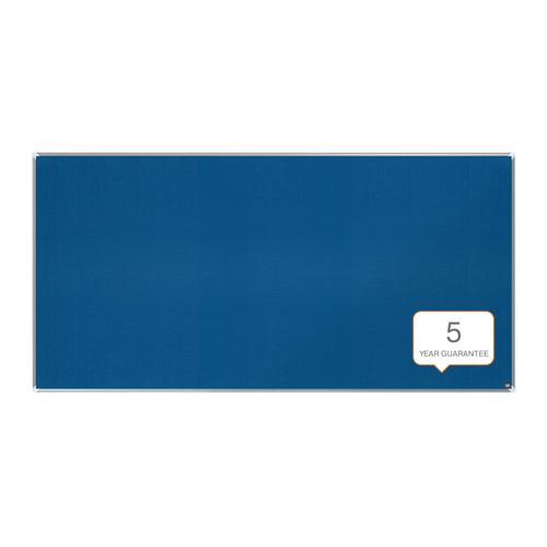 Nobo Premium Plus Felt Notice Board 2400 x 1200mm Blue 1915193 - NB60865
