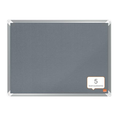 Nobo 1915194 Premium Plus Grey Felt Notice Board 600x450mm