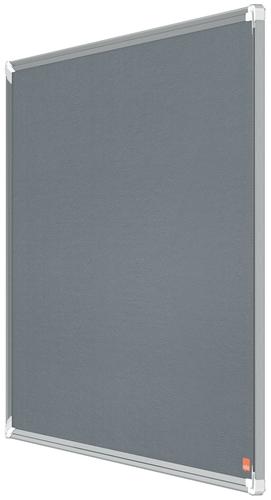 Nobo Premium Plus Felt Notice Board 900 x 600mm Grey 1915195 NB60867 Buy online at Office 5Star or contact us Tel 01594 810081 for assistance