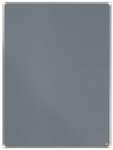 Nobo Premium Plus Felt Notice Board 900 x 600mm Grey 1915195