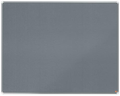 Nobo Premium Plus Grey Felt Noticeboard Aluminium Frame 1500x1200mm 1915198 ACCO Brands