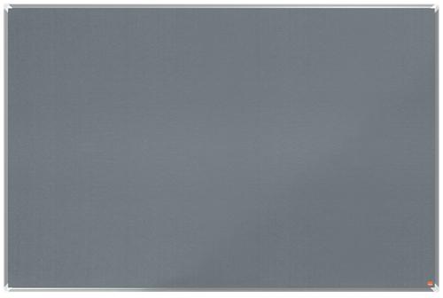 Nobo Premium Plus Grey Felt Noticeboard Aluminium Frame 1800x1200mm 1915199 ACCO Brands