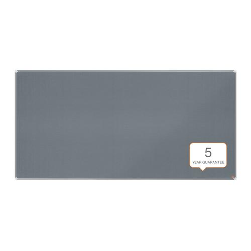 32045J - Nobo 1915200 Premium Plus Grey Felt Notice Board 2400x1200mm