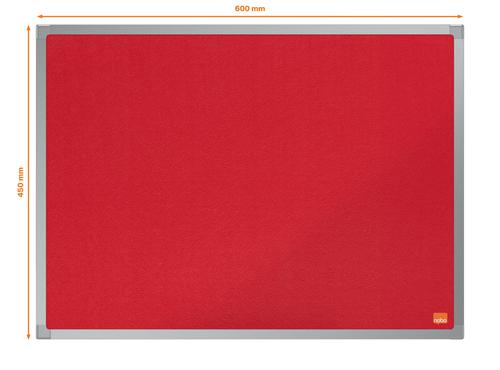 Nobo Essence Felt Noticeboard 600 x 450 Red