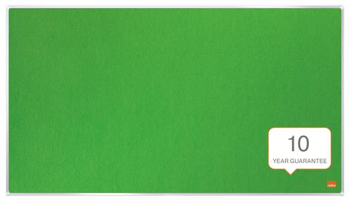Nobo Impression Pro Widescreen Green Felt Noticeboard Aluminium Frame 710x400mm 1915424 55031AC Buy online at Office 5Star or contact us Tel 01594 810081 for assistance