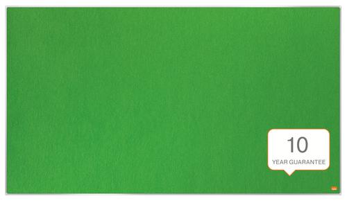 Nobo Impression Pro Widescreen Green Felt Noticeboard Aluminium Frame 1220x690mm 1915426 ACCO Brands