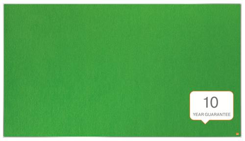 Nobo Impression Pro Widescreen Green Felt Noticeboard Aluminium Frame 1550x870mm 1915427 ACCO Brands