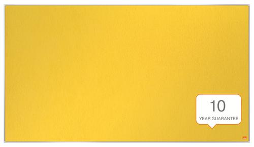 Nobo Impression Pro 55” Felt Yellow Noticeboard Pin Boards DW9604