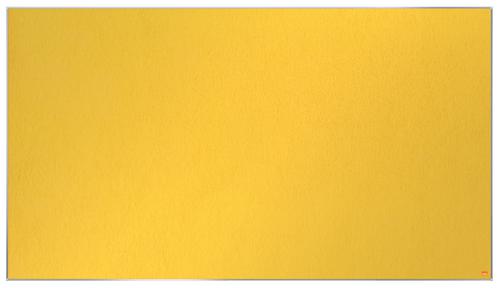 Nobo Impression Pro Widescreen Yellow Felt Noticeboard Aluminium Frame 1550x870mm 1915432 ACCO Brands