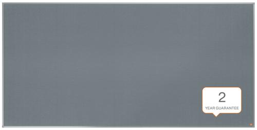 55304AC - Nobo Essence Grey Felt Noticeboard Aluminium Frame 2400x1200mm 1915441