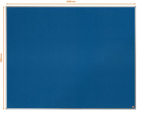 Nobo Essence Blue Felt Noticeboard Aluminium Frame 1500x1200mm 1915456 55241AC