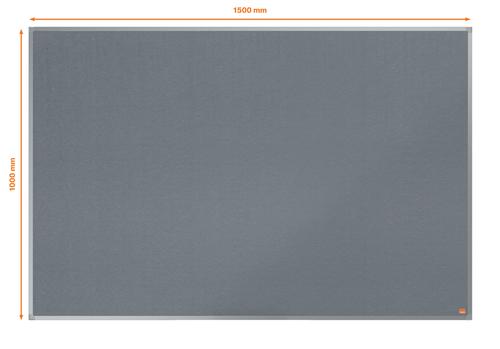 Nobo Essence Felt Notice Board 1500x1000mm - 1915546  52233AC