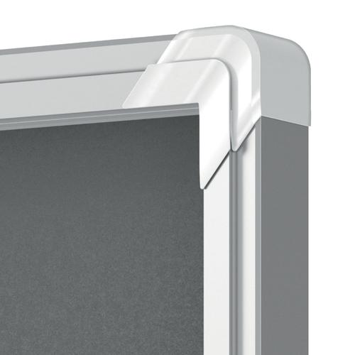 54905AC - Nobo Premium Plus Grey Felt Lockable Noticeboard Display Case 12 x A4 925x970mm 1915337